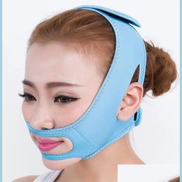 Other Body Sculpting Slimming Elastic V Face Shaper Lift Masr Double Chin Bandage Thin Care Beauty Health Slimming Sleep Mask 034 Dr Dh4Rk