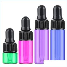 Perfume Bottle 5Ml/L/2Ml/1Ml Mini Refillable Empty Makeup Glass Bottle With Eye Dropper Essential Oil Liquid Storage Container F1840 Dhi0X