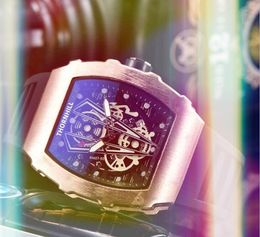 Top Sports Vk Designer Mens Watch 43mm Rubber Silicone Belt Japan Quartz Movement Analogue Digital President Avenger Set Auger Military Analogue Clock Wristwatch Gift