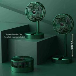 Electric Fans Youpin Portable Fan Rechargeable Mini Folding Telescopic Floor Ultrasound Summer Cooling Fan For Household Office Desktop T220907