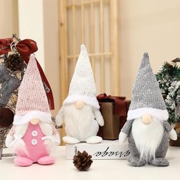 Christmas Decorations Faceless Doll Desktop Ornaments Decor 2022 Merry For Home Gifts Children Favour Xmas Table