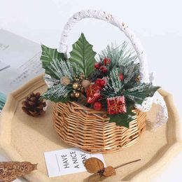 Faux Floral Greenery 1Pcs Christmas Tree Arificial Xmas Tree Home Hotel Shopping Center For Christmas Party Diy Home Decoration Handmade Accessories J220906