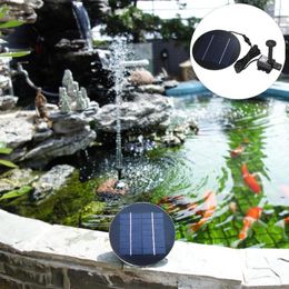 Garden Decorations Durable Solar Powered Floating Pond Fountain Brushless Water Pump Sprayer Pool Decor