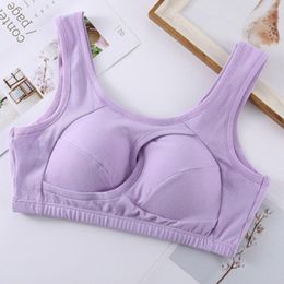 Racing Jackets Large Bra Women's Sports Shockproof Traceless Comfortable Underwear Pure Cotton For Girl
