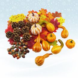 Party Decoration Pumpkin Po Prop Artificial Ornament Thanksgiving DIY Gadget Decor Accessories