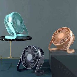 Electric Fans Portable Cooling Fan USB Desktop Fan Mini Air Cooler Rotation Adjustable Angle For Office Household USB High Quality Fan T220914