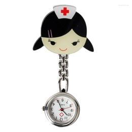 Pocket Watches 1 Pcs Cute Harajuku Wall Watch Chest Trend Women's Lapel Pin Brooch