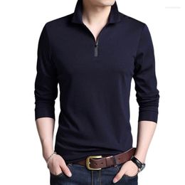Men's Polos 2022 Fashion Brands Designer Shirt Men Cotton Boys Street Style Long Sleeve Slim Fit Korean Casual Clothes