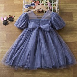 Girl's Dresses Little Girls Dresses Casual Cake Mesh Rainbow Gown Star Sequins Princess Dresses Birthday Clothes Children Summer Clothing 3-8Y 220908