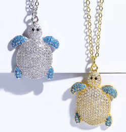 Jewellery Necklaces Pendants turtle chain necklace Zirconia Jewellery Cubic Crystal Cz Fashion Charm 45j