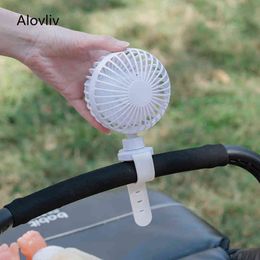 Electric Fans Baby Car Mini USB Outdoor Portable Universal Adjustment Cooling Office Rechargeable 2000mah Battery T220907