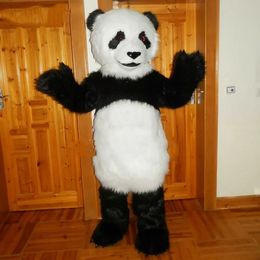 Mascot doll costume Custom Simulation of Long Hair Panda Cartoon Puppet Props Costumes Publicity Performance Walking Wearing Doll Clothes Ma