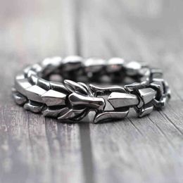 Punk Stainless Steel Chain Dragon Bracelet Black Gold Silver Color Men Armband Hip Hop Street Braclet For Male Jewelry Homme
