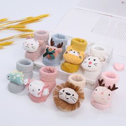 Cute Cartoon Animal Doll Baby Socks for Infant Boys Girls Soft Knitted Cotton Floor Socks Winter Autumn Toddler Sock