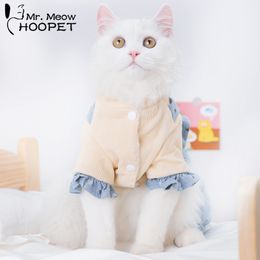 Cat Costumes Hoopet Cute Pet Overalls Comfortable Clothing For Cats Dog Halloween Costume Winter Warm Four-legged Cats Clothing Cat Suppliers 220908