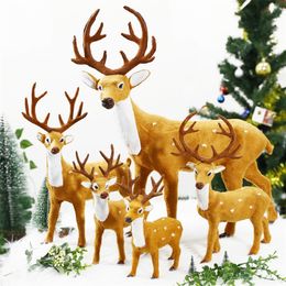 Other Event Party Supplies 1Pc Plush Reindeer Christmas Deer Doll Xmas Elk Simulation Christmas Decorations For Home Merry Christmas Gift Year Ornament 220908