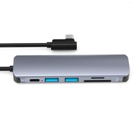 Power Adapter Multiport USB 3.0 4K30Hz Ports USB3.0 Dongle S-D/TF Card Reader For Data Transfer