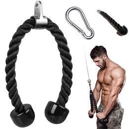 Resistance Bands Tricep Rope Push Pull Down Cord For Bodybuilding Workout for Home or Gym Use Fitness Exercise Body Equipment 0908
