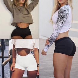 Gym Clothing Women Sexy Fitness Shorts Compression Pantalon Running Short Sport For Workout Athletic Leggings