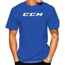 Men's T Shirts CCM Shirt Men Summer Short Sleeve Cotton Logo T-shirts Tops Man Funny Fashion T-shirt Brand Teeshirt