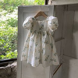 Girl's Dresses 1631B Sister Clothes Korean Baby Romper Or Dress Summer Girls' Embroidered Clothes Princess Sisters' Dresses 220908