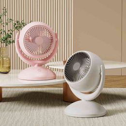 Electric Fans Portable Air circulation Fan Mini Cooling USB Desk Fan Mute 360 Rotation 4-Speed Wind Adjustment Desktop Fans Office Home T220907