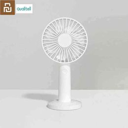 Electric Fans YOUPIN Qualitell Handheld Mini Small Hand Portable USB Rechargeable Pocket Battery Operated Desk with 3 Speed T220907