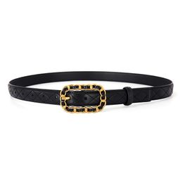 Thick line soft surface belt simple decorative belt temperament style braided belt