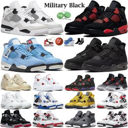 4 Basketballschuhe für Männer und Frauen 4s Military Black Cat University Blue Sail Thunder Red White Oreo Cactus Jack Infrarot Cool Grey Herrensport