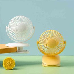 Electric Fans Portable USB Rechargeable Table Fan Clip-on Type Mini Desk Fan 720 Degree Rotation Adjustable Clip-on Fan For Student Dormitory T220907