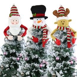 Christmas Decorations Other Event Party Supplies Tree Top Star Santa Claus Snowman Ornaments Xmas Felt Hat Pendant Merry 220908