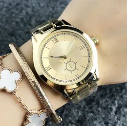 HOT Brand Womens Wristwatches Full Stainless Steel Strap Quartz watch Fashion Leisure Boys Girls Unisex Lady Ladies Datejust Wristwatch Dress Watches