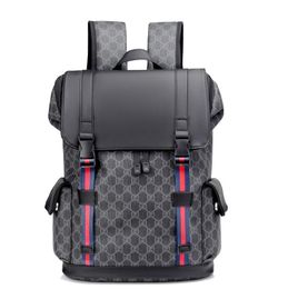 Mochila de viagem de grife masculina de couro bolsa tiracolo com letras completas mochilas escolares bolsas femininas bolsas mensageiro bolsa totes 2209081D