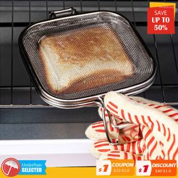 Bakeware Tools Kitchen Toast Clamp High Temperature Resistance Stainless Steel Bakery Grilled Net Clip Practical Oven Bread Baking Tool