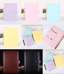 Creative Party Favours Waterproof Macarons Binder Hand Ledger Notebook Shell Loose-leaf Notepad Diary Stationery Cover School Office Supplies