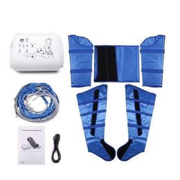 Portable Slimming Device Pressotherapy Lymphatic Drainage Machine with 28 Air Chamber Compression Boots for Beauty Fitness Massage and Pressure Therapy