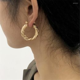 Hoop Earrings At The Beginning Of 2022 Unusual Trend Twisted With High Quality French Female