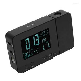Wall Clocks Projection Alarm Clock USB Charging Snooze Function For Home