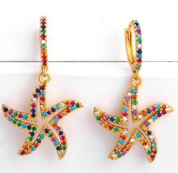 Jewelry Earrings Cubic Zirconia start gold color CZ Crystal Ear Clips No Pierced earrings for women Jewellery ag4w