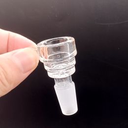 Clear Glass Bowls for Bongs Hookahs Other Smoking Accessories Male 14mm 18mm