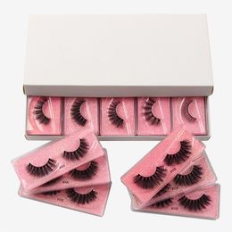 Thick Natural False Eyelashes Soft and Vivid Curly Crisscross Hand Made Reusable 3D Fake Lashes Eyes Makeup Full Strip Eyelash Extensions