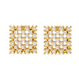 Jewellery Earrings Cubic Zirconia gold Colour CZ Crystal Ear Clips No Pierced earrings for women Jewellery sh34