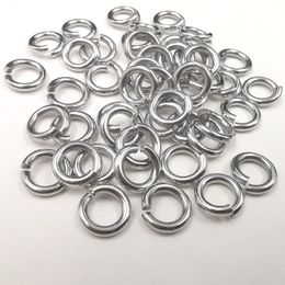 300pcs Lot in Bulk Silver Jump Ring Open Split Rings Strong Jewellery Finding Fit Chains Stainless Steel Accessories