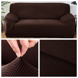 Chair Covers Polar Fleece Fabric Universal Sofa Euro For Living Room Stretch Sectional Corner Plaids On The 220906