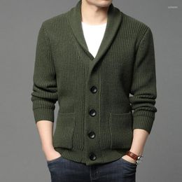 Men's Sweaters DIMI Men Casual Coats Korean Mens Clothing High End Wool Designer Thick Autum Winter Brand Fashion Cable Knit Sweater Jacket