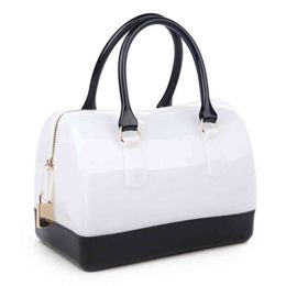 2021 new fashion high quality silicone lady bag quilted jelly bag handbag