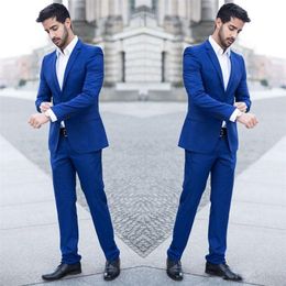 Men's Suits Blazers Latest Coat Pant Design Wedding Suits Royal Blue Man Business Jacket Skinny Groom Tuxedo 2Piece Slim Fit Terno Masculino Costum 220909