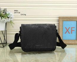 Designers Fashion CrossBody Bags Cross body Men Pu Leather Briefcase Shoulder Bag Messenger Handbags 9906#24x5x20