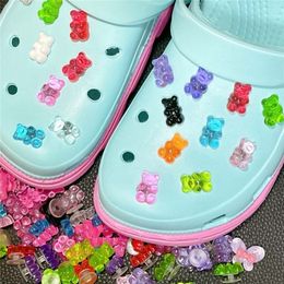 Shoe Parts Accessories 50/120Pcs Candy Bear Children's Croc Charms Designer Luxury Clips Charm Pines Clogs Fit JIBZ Wholesale 220909