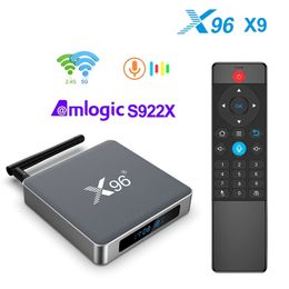 X96 X9 Amlogic S922X TV Box 9.0 4GB 32GB Support 8K Dual Wifi 1000M LAN Google Voice assistant Set Top Box Media Play